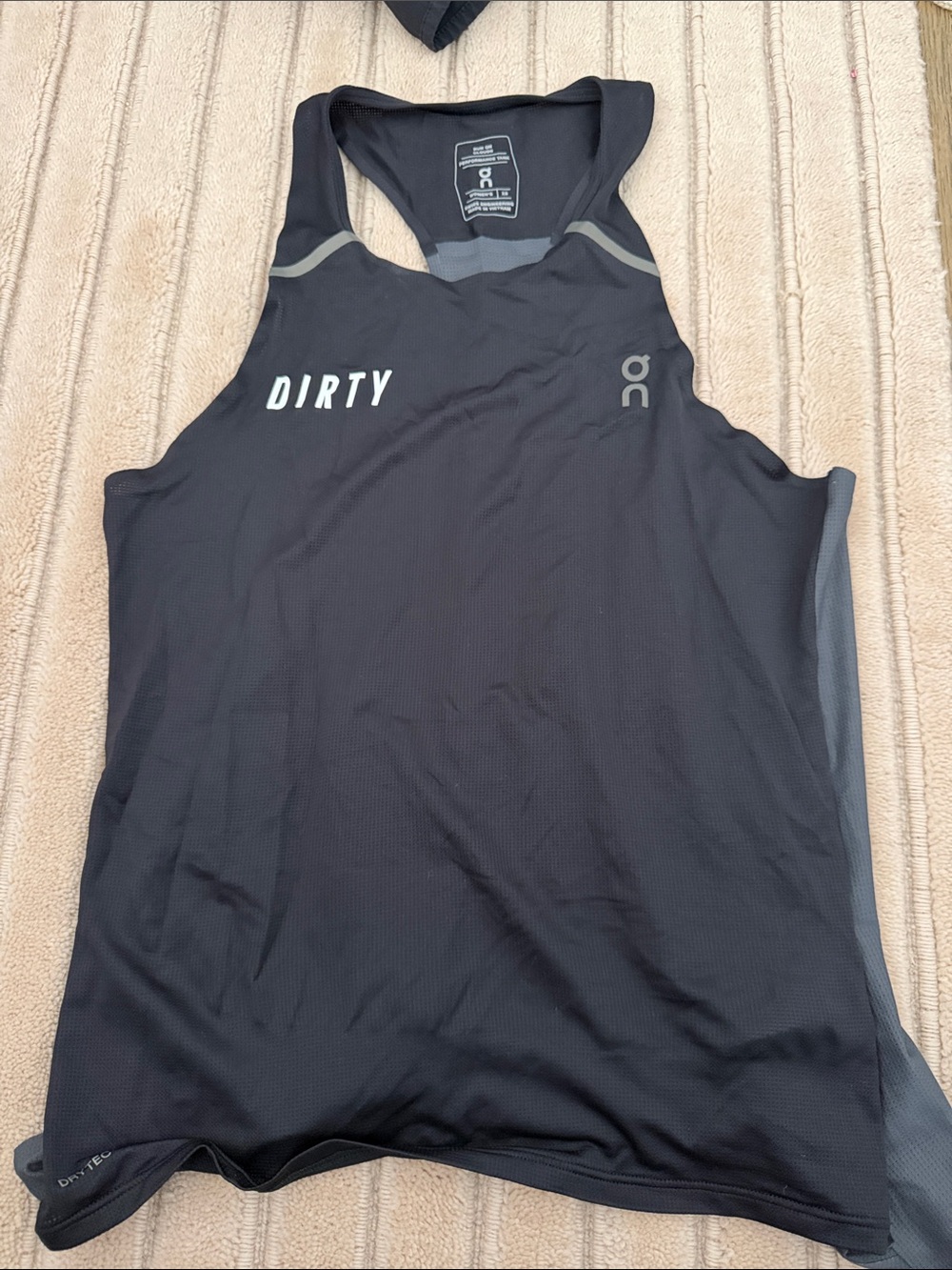 On Running Black & Gray Women's Racerback Tank Top